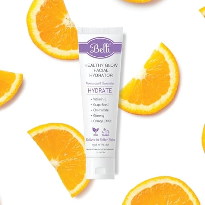 Belli SKINCARE HEALTHY GLOW FACIAL HYDRATOR AND MOISTURIZER, VITAMIN C FACE CREAM FOR OILY, DRY, SENSITIVE SKIN - PREGNANCY SAFE, NON TOXIC, 1.5 FL OZ (PACK OF 1) - Image 1